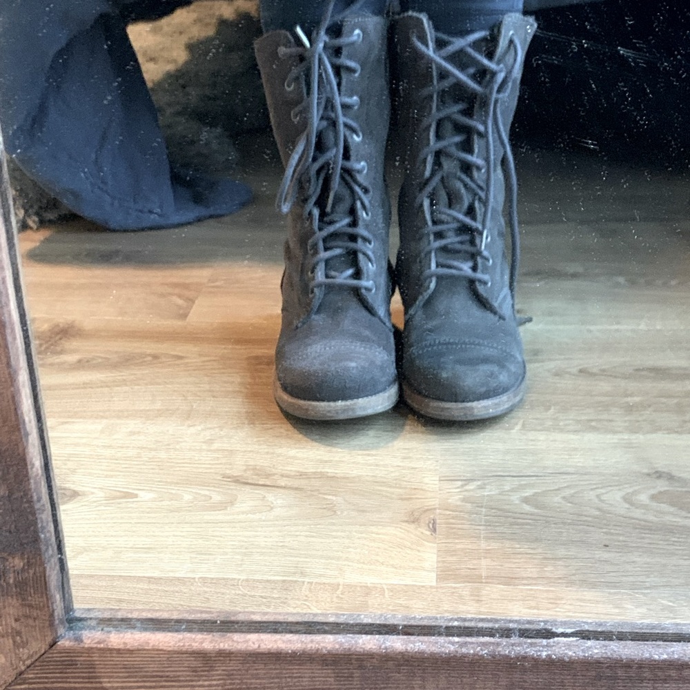 All Saints lace up boots size 36